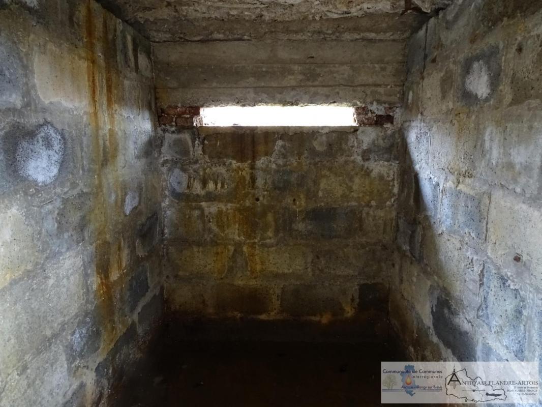 Inside the firing bunker